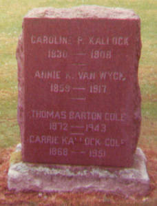 Isaac S. Kalloch - family gravestone #2