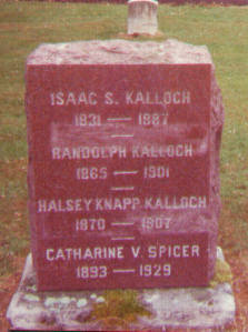 Isaac S. Kalloch - family gravestone #1