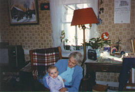 Kathy Kalloch with great-grandmother Mabel