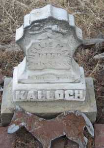 Nellie May Kalloch gravestone