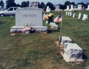 Sherer stones at Achorn Cemetery